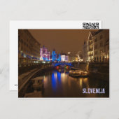 リュブリャナ・スロベニア12月 ポストカード (正面/裏面)