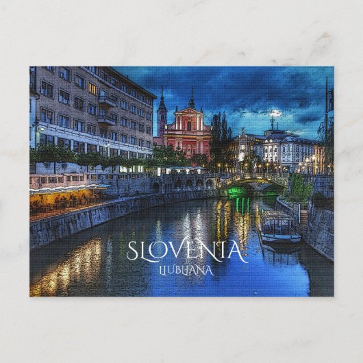 リュブリャナ ポストカード (正面)