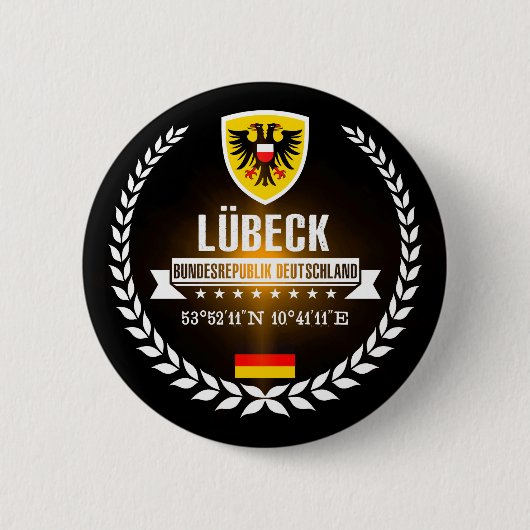 リュベック 缶バッジ (正面)