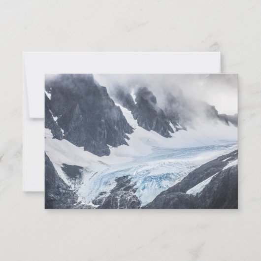 リューゲン ノルウェー 氷河 風景 写真カード (正面)