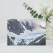 リューゲン ノルウェー 氷河 風景 写真カード (スタンド正面)