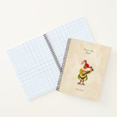 リュートとハレと6つのリズミカルなモード中世の音楽 ノートブック (内部)