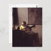 リュートを持つ人 ポストカード (正面/裏面)