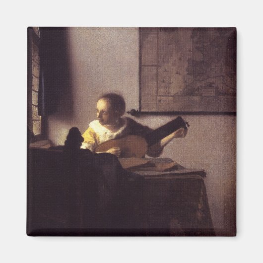 リュートを持つ人 マグネット (正面)