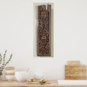 リュートプレー飾ヤー付き彫りパネル ポスター (キッチン)