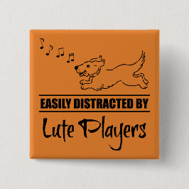 リュートランニング選手に気を取られやすいの犬 缶バッジ