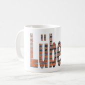 リューベックのレンガ コーヒーマグカップ (正面左)