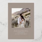 リュー結婚金ゴールドヒトデ 箔招待状 (裏面)