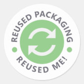 リユース包装 – リユースMEシール ラウンドシール (正面)