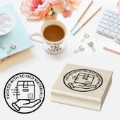 リユース材で包装されたエコフレンドリー ラバースタンプ