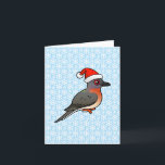 リョントハトSanta シーズンカード<br><div class="desc">この暗い祝休日のデザインでパッキンハトのレッスンを受けることができる。私たちの漫画のハトは可愛いサンタハットをスポーツする。このギフトカスタマイズはお願いできる。ハトの移のまわりに動、背景色やスタイルの変更、文字や画像の追加 – 自分で作る！</div>