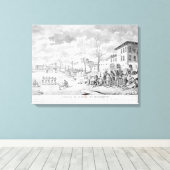 リヨンの絹の労働者の反乱 キャンバスプリント (インサイチュ (ウッドフロア))