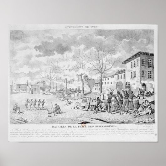 リヨンの絹の労働者の反乱 ポスター (正面)