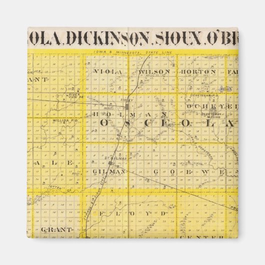 リヨンの郡 マグネット (正面)