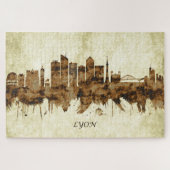 リヨンフランスシティスケープ ジグソーパズル (横)