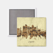 リヨンフランスシティスケープ マグネット (正面/裏面)