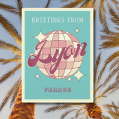 リヨンフランスレトロヴィンテージパーティーはがき ポストカード