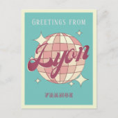 リヨンフランスレトロヴィンテージパーティーはがき ポストカード (正面)