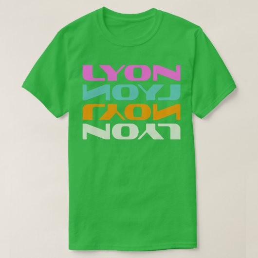 リヨンフランス Tシャツ (デザイン正面)