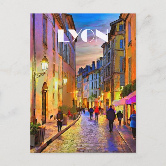 リヨン写真ヴィンテージ ポストカード (正面)