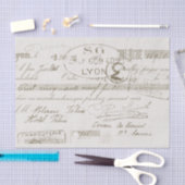 リヨン請求書ヴィンテージフランスのスクリプト 薄葉紙 (クラフト)