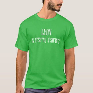 リヨン都市座標 おもしろTシャツ Tシャツ