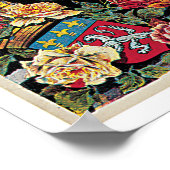 リヨン飛んでいるフランスヴィンテージ旅行へ ポスター (角)