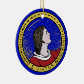 リヨン・ザ・カテキストの聖ビエーターのラウンドデル(LD 01) セラミックオーナメント (右)