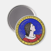 リヨン・ザ・カテキストの聖ビエーターのラウンドデル(LD 01) マグネット (正面/裏面)