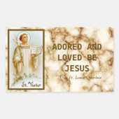 リヨン・ザ・カテキストの聖ビエーター(BF 02) 長方形シール (正面)