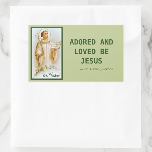 リヨン・ザ・カテキストの聖ビエーター(BF 02) 長方形シール (バッグ)