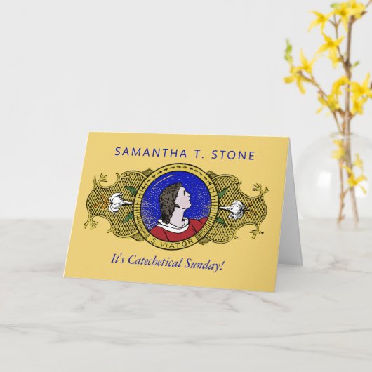 リヨン・ザ・カテキスト(LD 001)カードのSt. Viator カード (黄色い花)