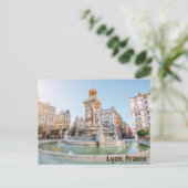 リヨン、フランスジェイコブンズ平方ファウンテン ポストカード (スタンド正面)