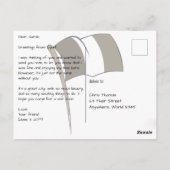 リヨンFranceブリッジポストカード ポストカード (裏面)