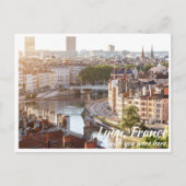 リヨンFranceリバーポストカード ポストカード (正面)