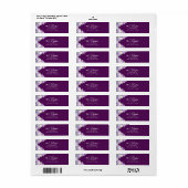 リラとラベンダーの差出人ラベル ラベル (フルシート)