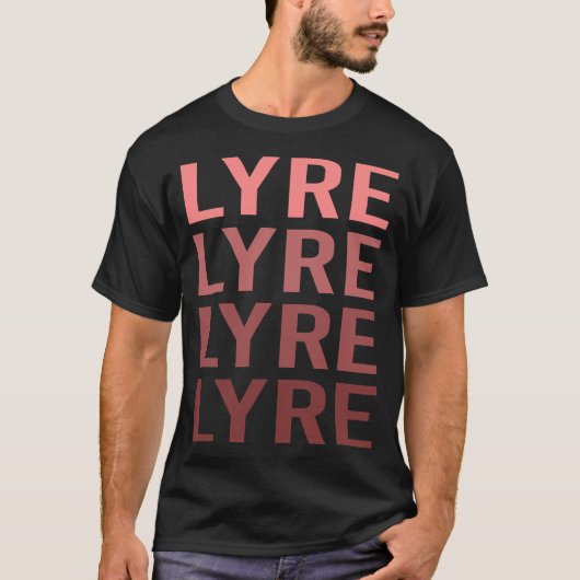 リラの赤い文字 Tシャツ (正面)