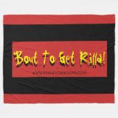 リラを捕まえるぞ！ フリースブランケット (正面(横))