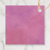 リラガールベビーシャワー招待状 フェイバータグ (裏面)