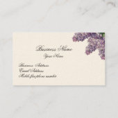 リラス・オー・プリンテンプス、アイボリーに 名刺 (裏面)