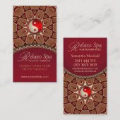 リラゾスパ陰陽陽ニューエイジ名刺 名刺 (正面/裏面)