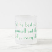 リラックを探す – 大胆に、毎日 フロストグラスマグカップ (中央)