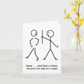 リラックスおかわりで得す。すぐお元気に カード (黄色い花)