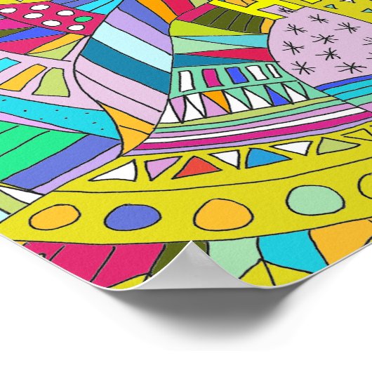 リラックスおもしろいを冷やすことわざ ポスター (角)