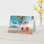 リラックスおよび**誕生日" カード (黄色い花)