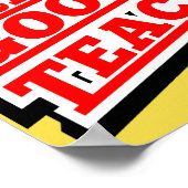 リラックスかわいらしいい先生だ ポスター (角)