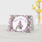 リラックスかわいらしフラワーズマザーの日の休日 カード (黄色い花)