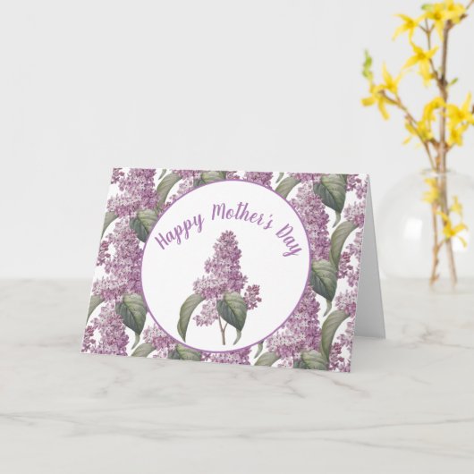 リラックスかわいらしフラワーズマザーの日の休日 カード (黄色い花)