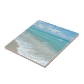 リラックスさせるで青いビーチの海の景色の自然場面 タイル (側面)