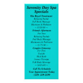 リラックスさせるなイメージの棚カード ラックカード (裏面)